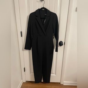Express Black Blazer Jumpsuit Size 4